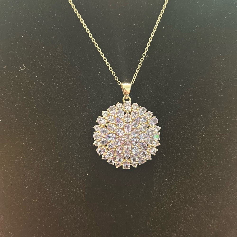 JTV Tanzanite Cluster Pendant